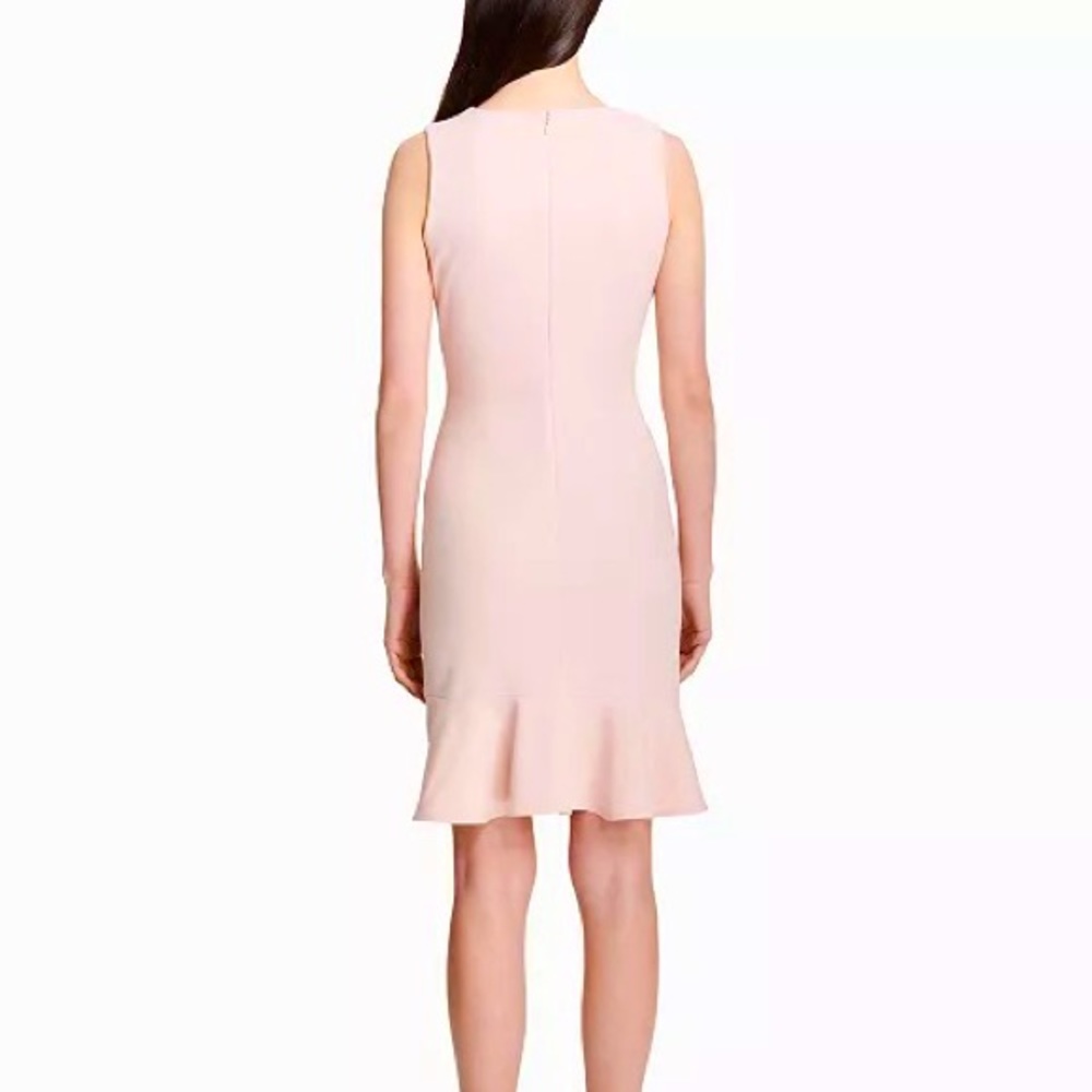 CALVIN KLEIN RUFFLE PINK DRESS - Picture 3 of 5